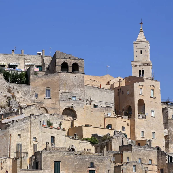 Matera Italië Augustus 2020 Zicht Sassi Matera Een Historische Wijk — Stockfoto