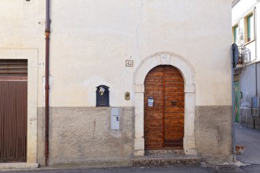 : Antik kenti - Corfinio, L'Aquila Abruzzo - İtalya bölgesinin görünümünü