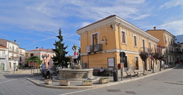 View of the ancient town - Corfinio, L'Aquila, in the region of Abruzzo - Italy — Stock Photo, Image