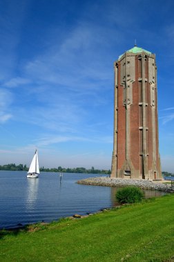 Watertower Aalsmeer köy içinde