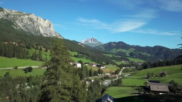 Stadt Tal Alta Badia Italien — Stockvideo