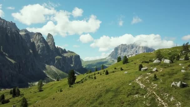 Berglandschaft Alta Badia Italien — Stockvideo