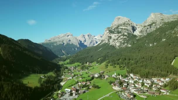 Stadt Tal Alta Badia Italien — Stockvideo