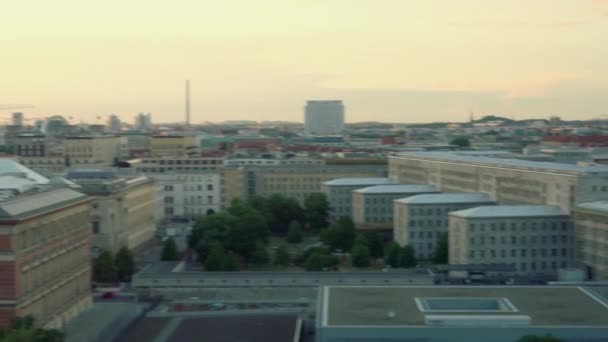 Vue Berlin Coucher Soleil Berlin Allemagne — Video