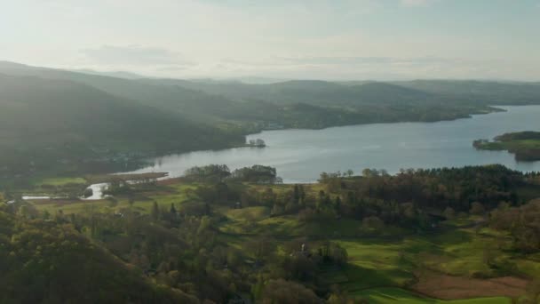 Colinas Lago Parque Nacional Distrito Los Lagos — Vídeos de Stock