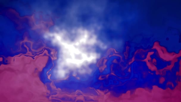 Flux Liquide Bleu Rose Animation — Video