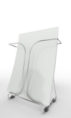 Tel tutucu ile boş broşür