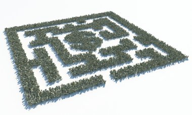 Mali labirent YTL banknotlar yapılan labirent