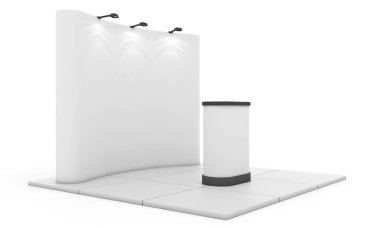 Fuar Standı, Fuar Stand tur, 3d render ticaret