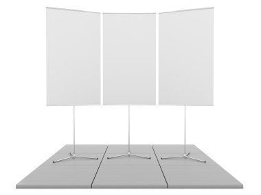 Boş Fuar kadar sahte. 3D render