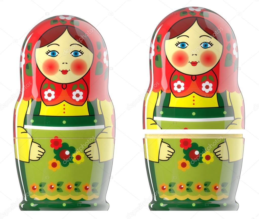 Russian tradition matryoshka dolls