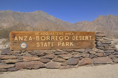 Anza Borrego Çölü üzerinde göster