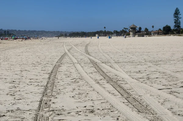 Track in the sand — Stock Photo, Image