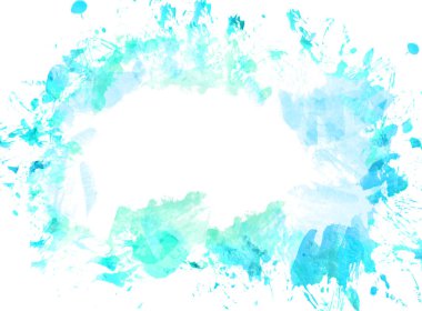 Beyaz arkaplan üzerindeki soyut fırça dokusu resmi.