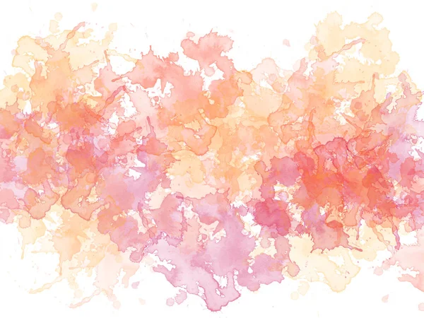Streszczenie Piękne Lato Kolorowy Kształt Akwarela Ilustracja Malarstwo Tło Tekstura — Zdjęcie stockowe
