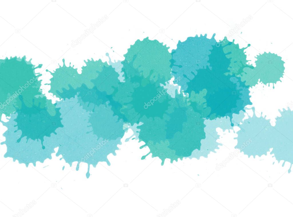 Abstract beautiful Colorful shape watercolor illustration painting background and texture backdrop.