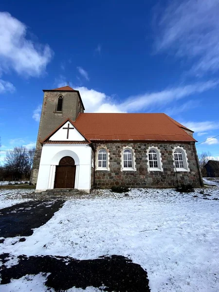 Kirche Augstagirren Aldeia Sosnovka Região Kaliningrado — Fotografia de Stock