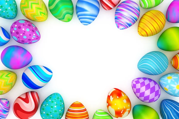 Colorful Easter eggs background — Stock Photo, Image