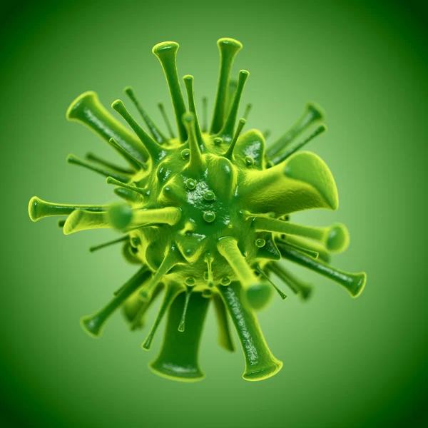 Virus verde astratto — Foto Stock