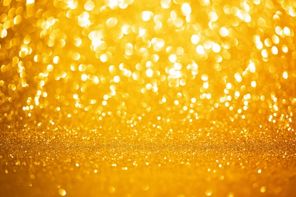 Gouden Lichten Sprankelende Achtergrond — Stockfoto