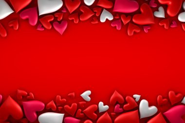 renkli kalpler arka plan