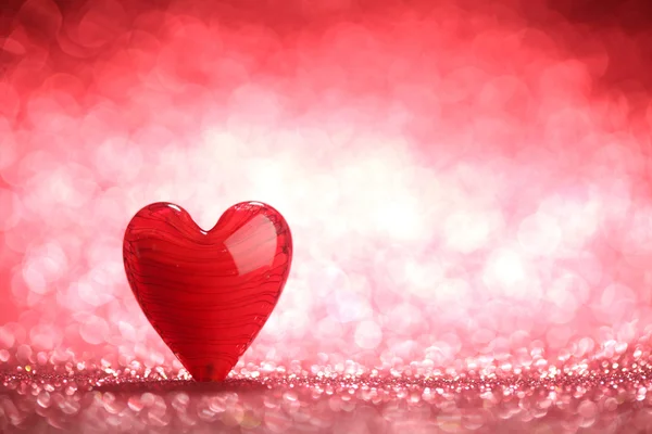 Shiny red heart background — Stock Photo, Image