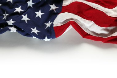 American flag for Memorial Day or 4th of July clipart