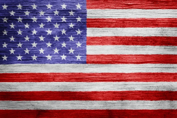 Worn vintage American flag background — Stock Photo, Image