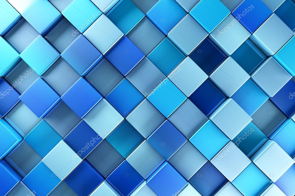 Blue blocks abstract background Stock Photo by ©SSilver 77159699