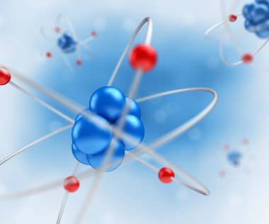 Atom abstract background