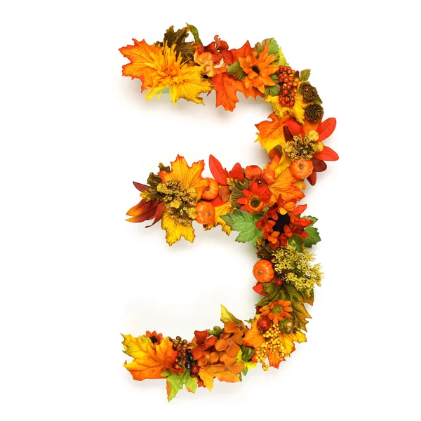 Autumn numbers — Stock Photo, Image