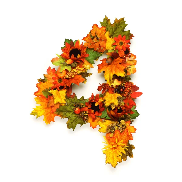 Autumn numbers — Stock Photo, Image