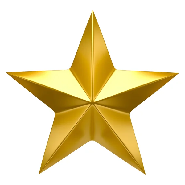 Shiny golden star — Stock Photo, Image