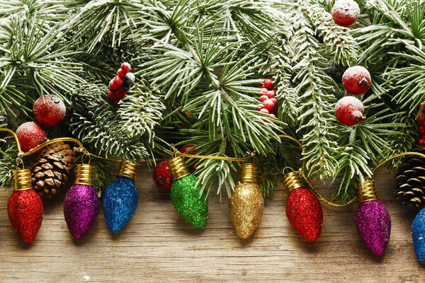 фон ветвей рождественской елки