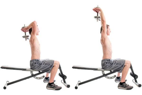 Overhead Triceps Extension — Stockfoto