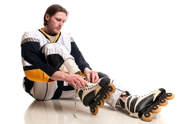 Roller Hockey Player — Stock fotografie