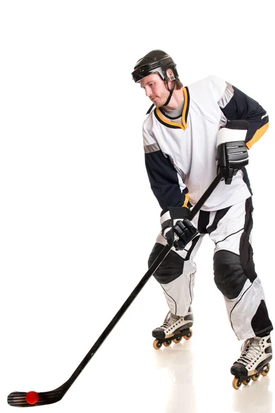 Jugador de hockey sobre ruedas —  Fotos de Stock