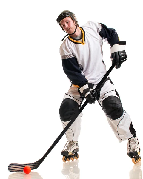 Roller Hockey Player — Stock fotografie