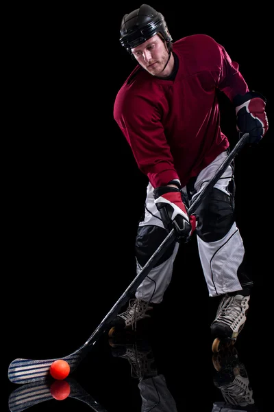 Roller Hockey Player — Stock fotografie