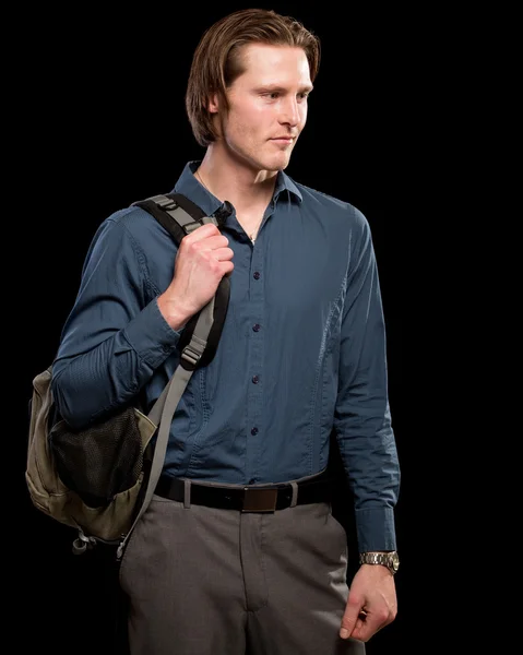 Man With Backpack — Stock Photo, Image