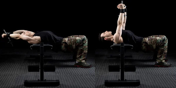 Athletic Man Exercising — Stock Photo, Image