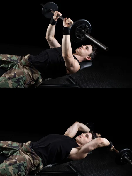 Hombre atlético haciendo ejercicio —  Fotos de Stock