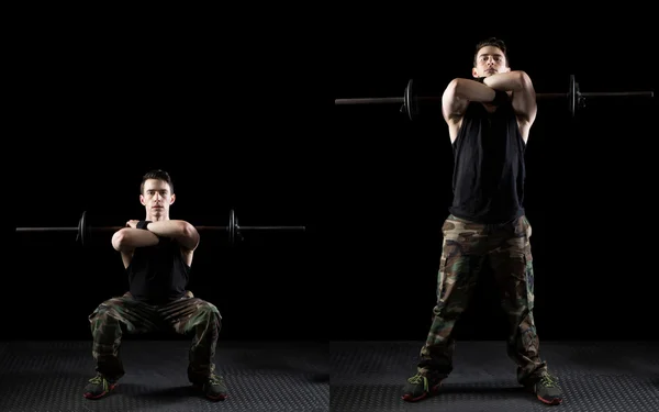 Sportlicher Mann beim Training — Stockfoto