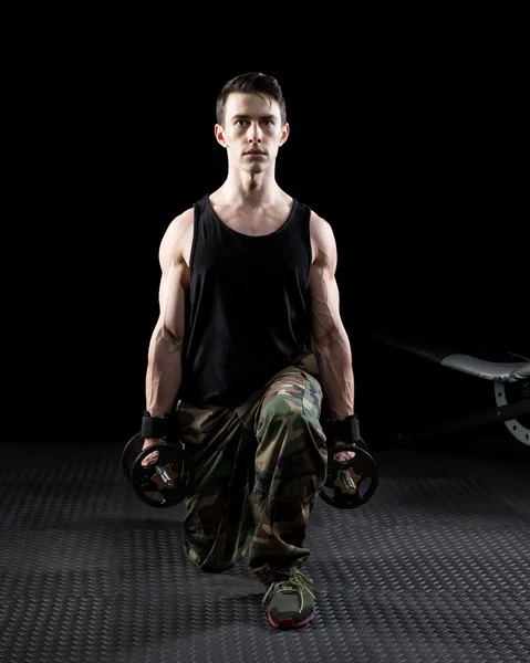 Athletic Man Exercising — Stock Photo, Image