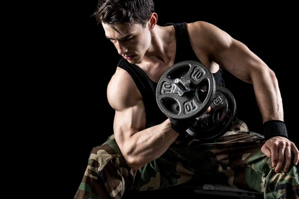 Athletic Man Exercising — Stock Photo, Image