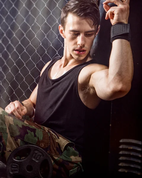 Athletic Man After Workout — Stock Photo, Image