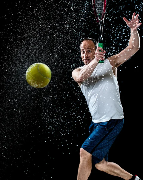 Acción de tenis — Foto de Stock