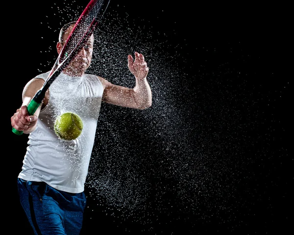 Tennis åtgärd — Stockfoto