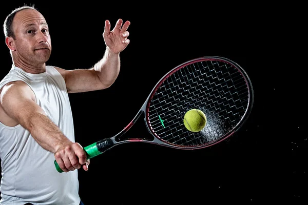 Tennis actie — Stockfoto