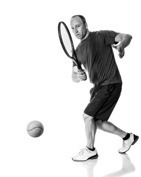 Tennis åtgärd — Stockfoto